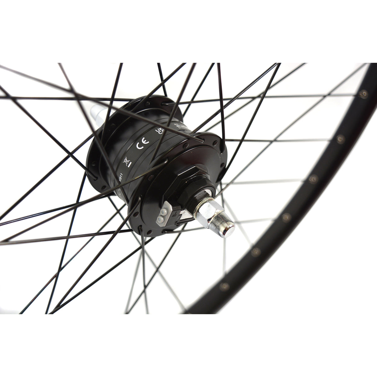 Velox voorwiel mach1 m910 28 shimano dyn. disc zwart