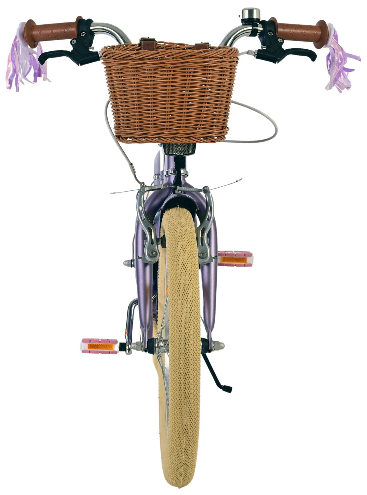 Volare blossom kinderfiets - meisjes - 18 inch - paars - twee handremmen