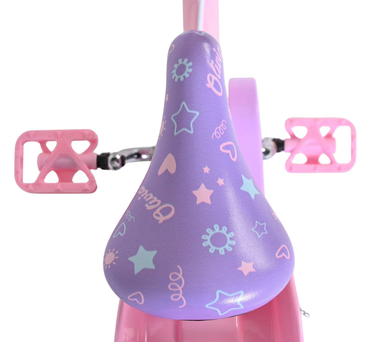 Volare olivia kinderfiets - meisjes - 14 inch - roze - twee handremmen