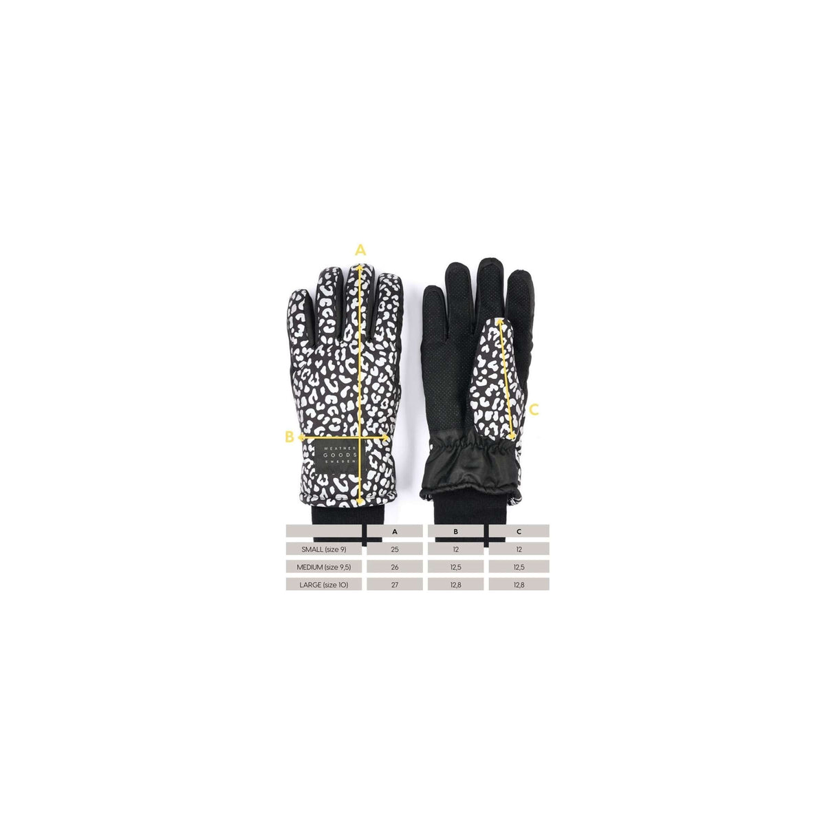 Weathergoods sweden refl. handschoenen luna leopard l