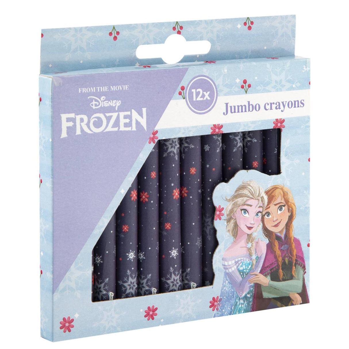 Disney spidey stitch frozen waskrijtjes jumbo 12-delig 3 assorti