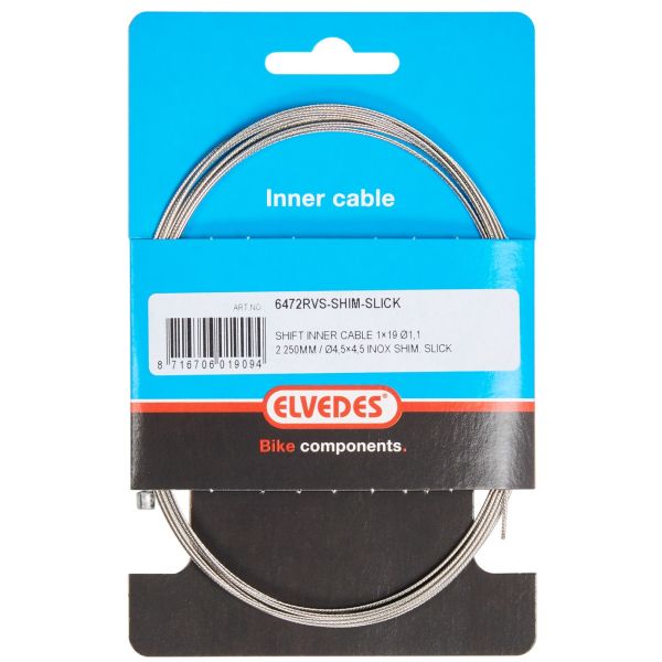 versnellingsbinnenkabel Shimano 2.25 m 1,1 mm zilver