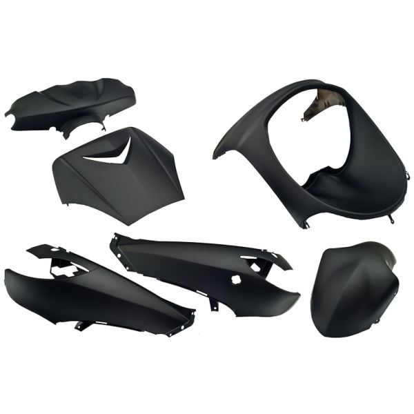 Edge plaatset 6-delig voor peugeot vivacity tot bouwjaar 2008 - mat zwart