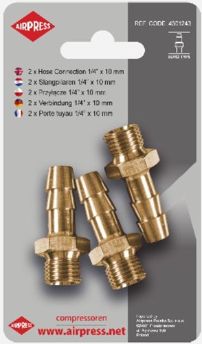 Airpress slangpilaar 10 mm 1 2 ext. - 4346871