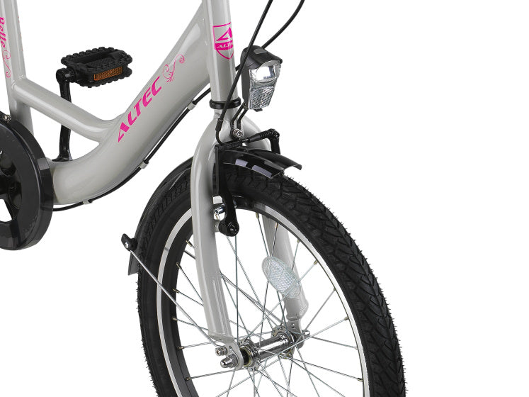 Altec belle 20 inch meisjes v-brakes lichtgrijs
