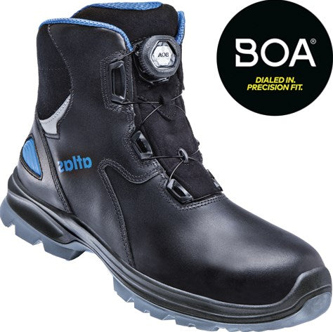 Atlas werkschoen sl 9845 xp 2.0 boa hoog s3 | zwart blauw | maat 37 - 00.012.105.37