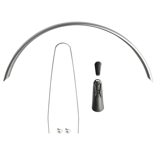 Eurofender snello achterspatbord 46mm - 28 inch smoke titanium