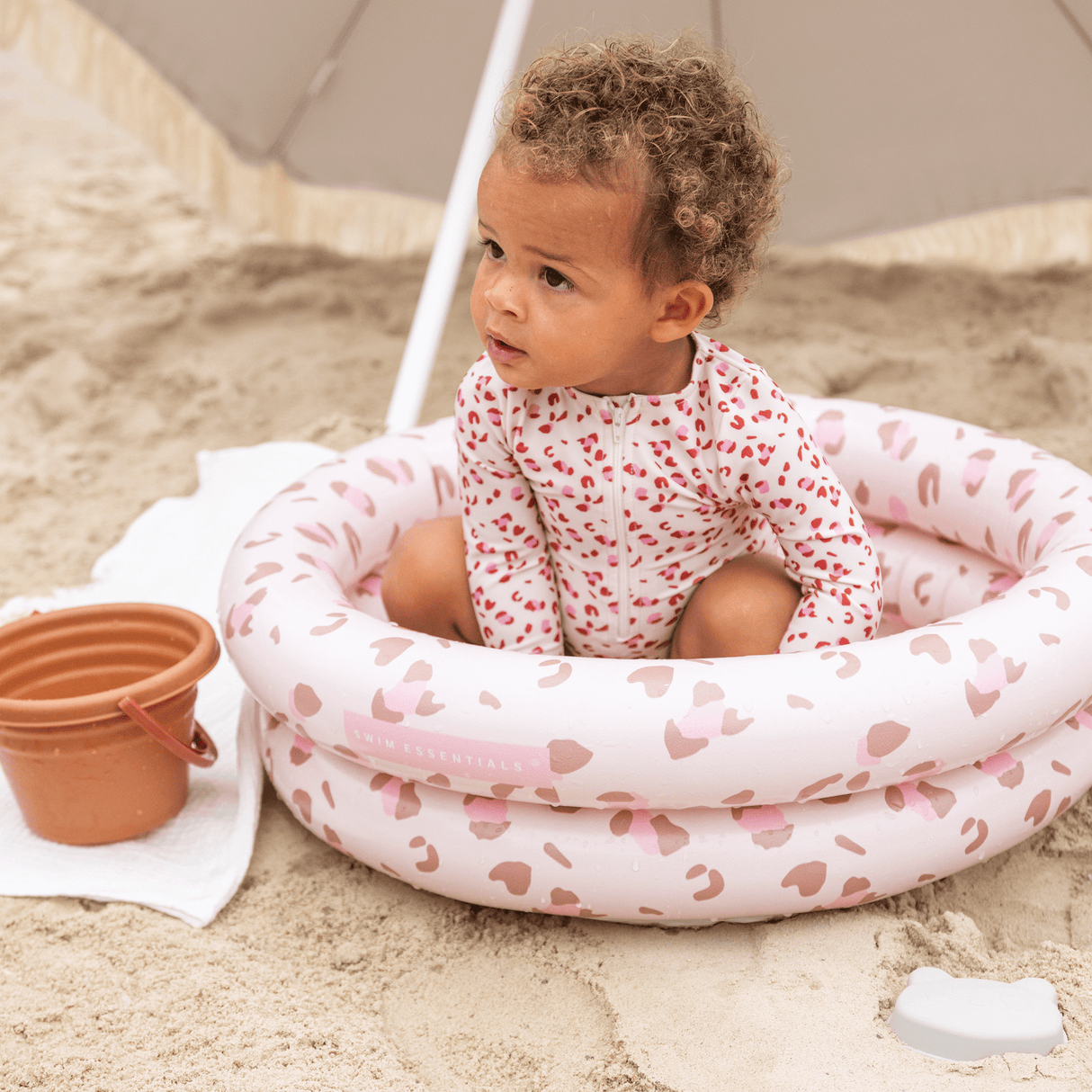 Leopard | oudroze baby zwembad ø 60 cm