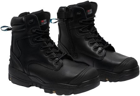 Bata werkschoen longreach zip xw s3 + kn black | zwart (xw) | maat 47 - 00.017.099.47