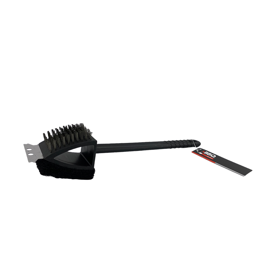 Bbq barbecue borstel 3-in-1 37,5cm