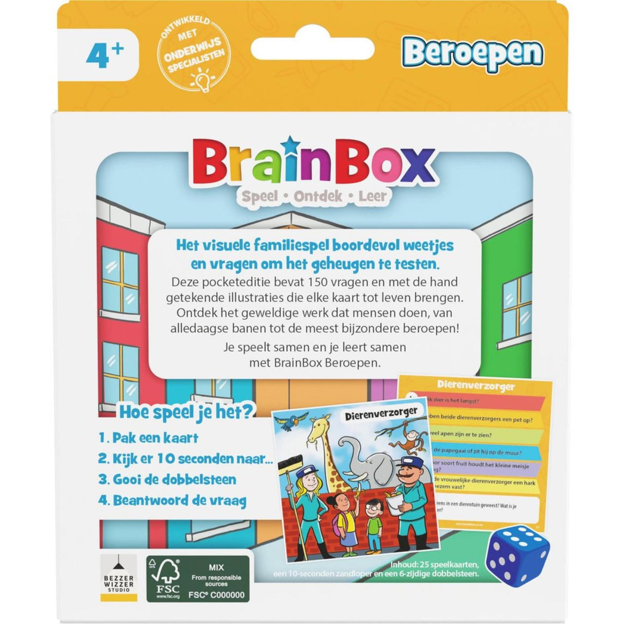 Brainbox pocket beroepen - weetjesspel