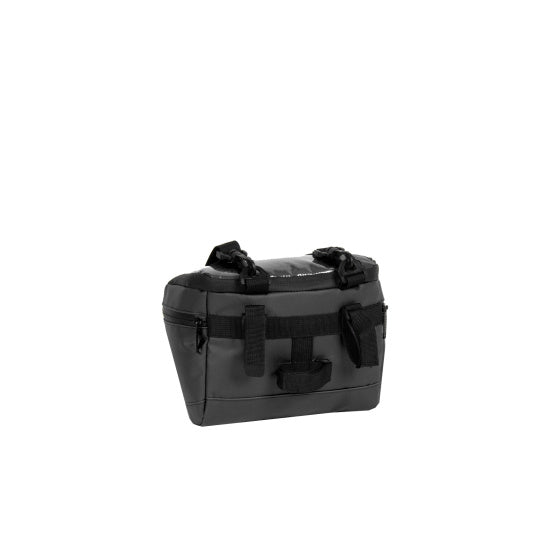 Bike carbon waterafstotende stuurtas met schouderhengsel 5l zwart