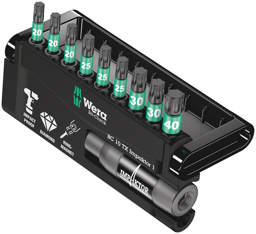 Imp wera bit-check 10 tx aktor 1, 10 -delig - 1 stuk(s) - 05057688001