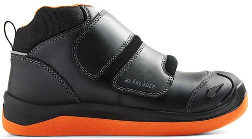 Blåkläder asfaltschoen elite 2459 s2 p hoog | zwart oranje | maat 35 - 00.183.010.35
