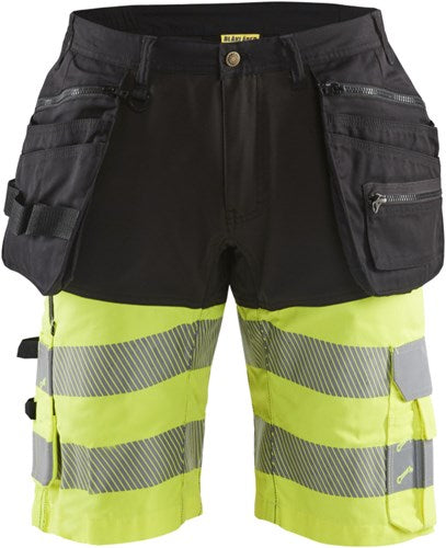 Blåkläder high-vis short 15961811 | zwart high vis geel | maat 48 - 7330509787212