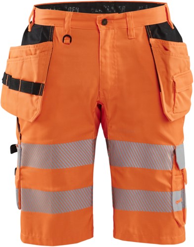 Blåkläder short met stretch high-vis 15861811 | high vis oranje | maat 48 - 7330509691281