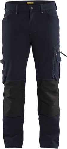 Blåkläder werkbroek 4-weg stretch x1900 zonder spijkerzakken 19891644 | donker marineblauw zwart | maat 64 - 7330509697733