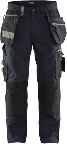 Blåkläder werkbroek met stretch 15901343 | donker marineblauw zwart | maat c154 - 7330509621769