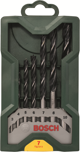 Bosch accessoires bosch x-line houtborenset - 7-delig - voor hout