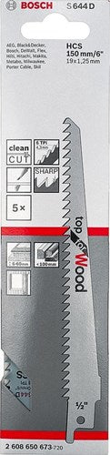 Bosch accessoires bosch reciprozaagblad - hout - 152 mm