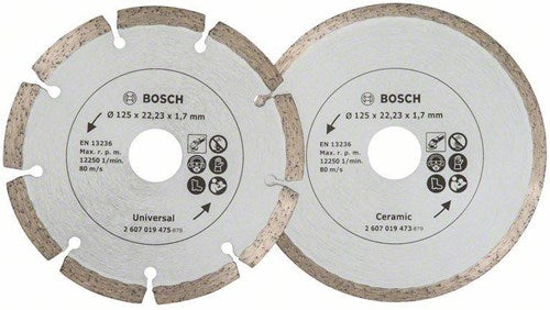 Bosch accessoires bosch diamantschijven - voor bouwmaterialen - 2-delig - 125 mm