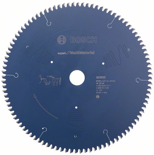 Bosch accessoires cirkelzaagblad expert for multimaterial k v 305x30x2.4 1.8 96t - 2608642529