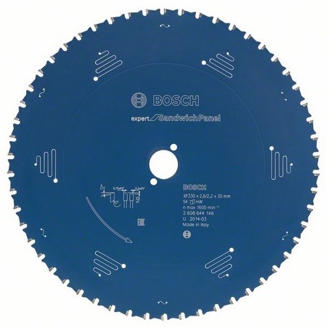 Bosch accessoires cirkelzaagblad expert for sandwich panel 355x30x2.6 2.2x80 - 2608644147