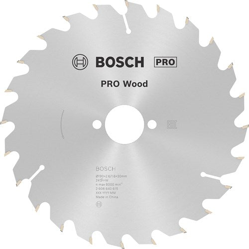 Bosch accessoires cirkzb opt 190x30x2,6 24t wz