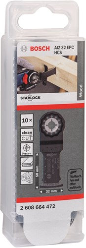 Bosch accessoires starlock aiz 32 epc hcs, wood, curved-tec 32 x 50 10x - 2608664472