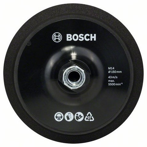Bosch accessoires bosch steunschijf m 14 - ø 150 mm - met klithechting