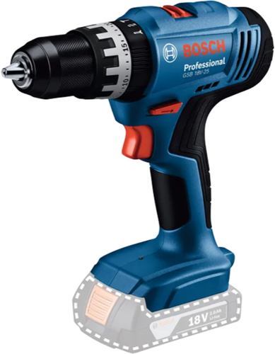 Bosch blauw combiset 18v gsb 18v-25 accu klopboormachine + gbh 18v-18 boorhamer + 1x2.0ah + gal 18v-20 - 0615a5007p