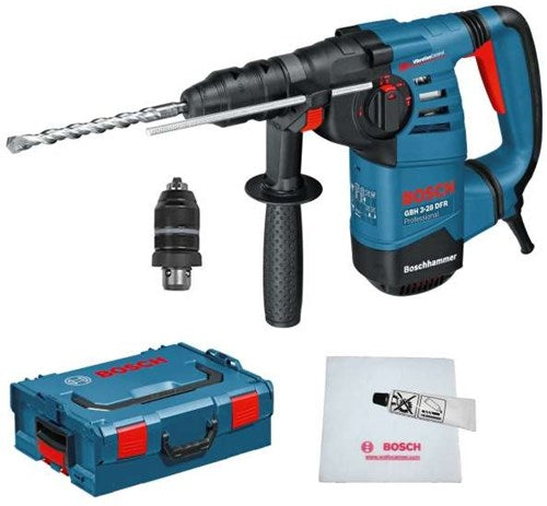 Bosch boorhamer gbh 3-28 dfr (diepteaanslag 210 mm, handgreep, snelspanboorhouder 13 mm, wisselboorhouder sds-plus)