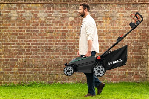 Bosch groen bosch rotak 18v2-43 - grasmaaier - inclusief 2 x 18v 4.0 ah accu en al 2x18v-88 lader en mulchplug
