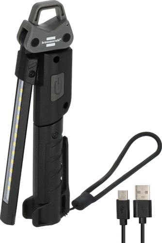 Brennenstuhl oplaadbare led zaklamp | hl 400 ac | 400lm + spot 120lm + lichtbron op de achterkant 200lm - 1173730002