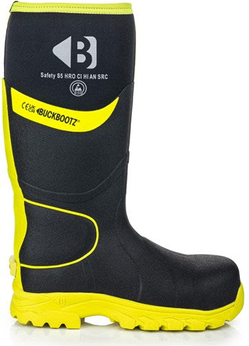 Buckbootz werklaars bbz8000 s5 zwart geel | zwart geel | maat 45 - 00.176.111.45