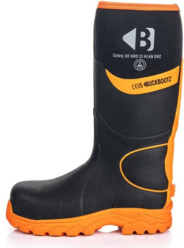 Buckbootz werklaars bbz8000 s5 zwart oranje | zwart oranje | maat 46 - 00.0176.098.46