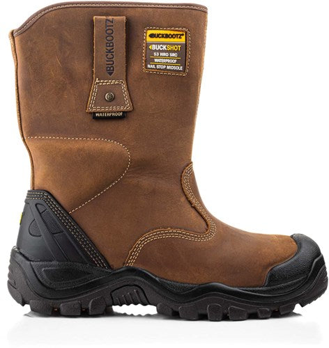 Buckbootz werkschoen buckshot werklaars bsh010 s3 | donkerbruin | maat 40 - 00.176.070.40
