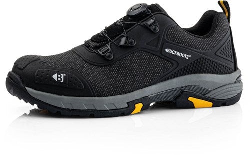 Buckbootz werkschoen tradez wheelz laag s1ps boa | zwart | maat 42 - 5055138027042