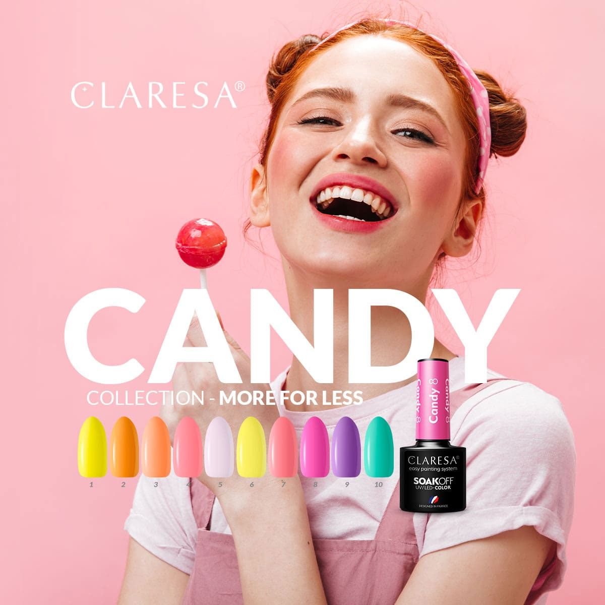 Claresa uv led gellak 5ml candy 8