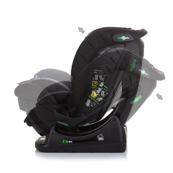 Chipolino aviato autostoel i-size 40-150 cm groep 0+, 1, 2 én 3 granite grijs zwart