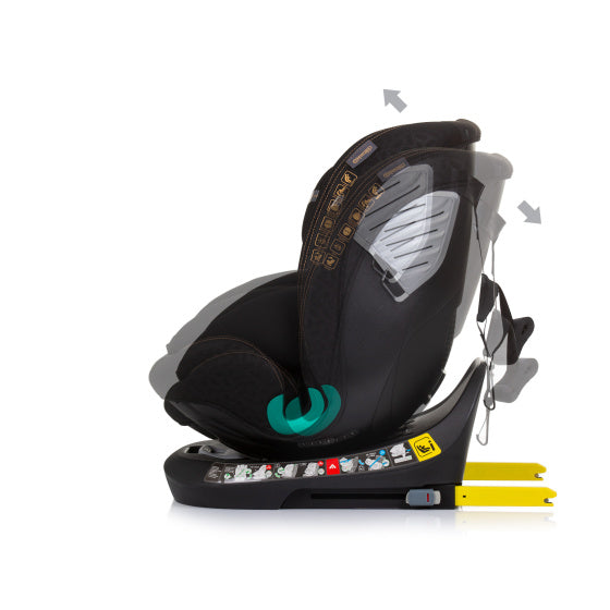 Chipolino autostoel i-size 40-150 cm isofix 360° obsidian zwart