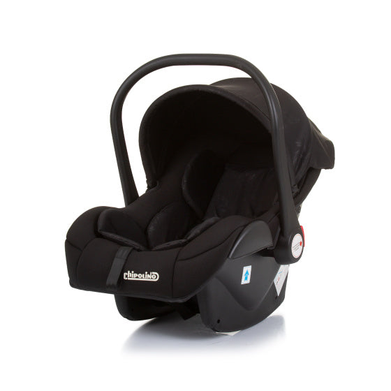 Chipolino amore autostoel met adapters 40-85 cm groep 0+ obsidian zwart
