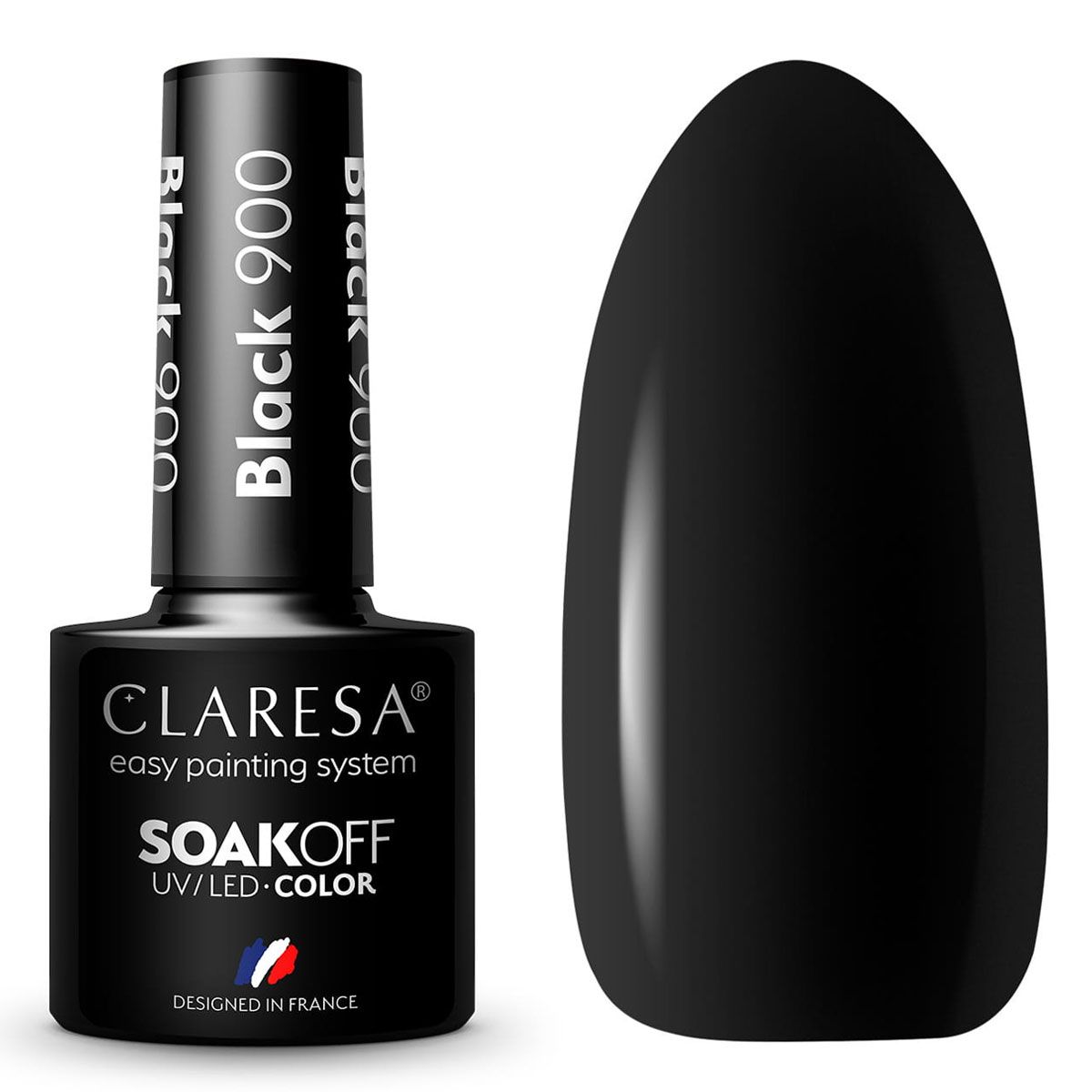 Claresa uv led gellak 5ml black 900