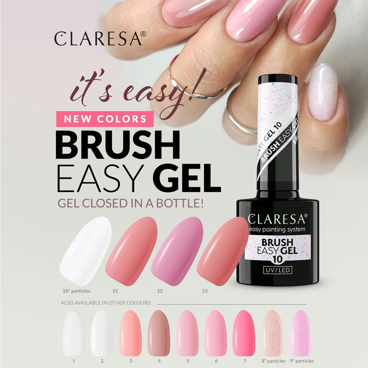 Claresa brush easy gel 13 5ml