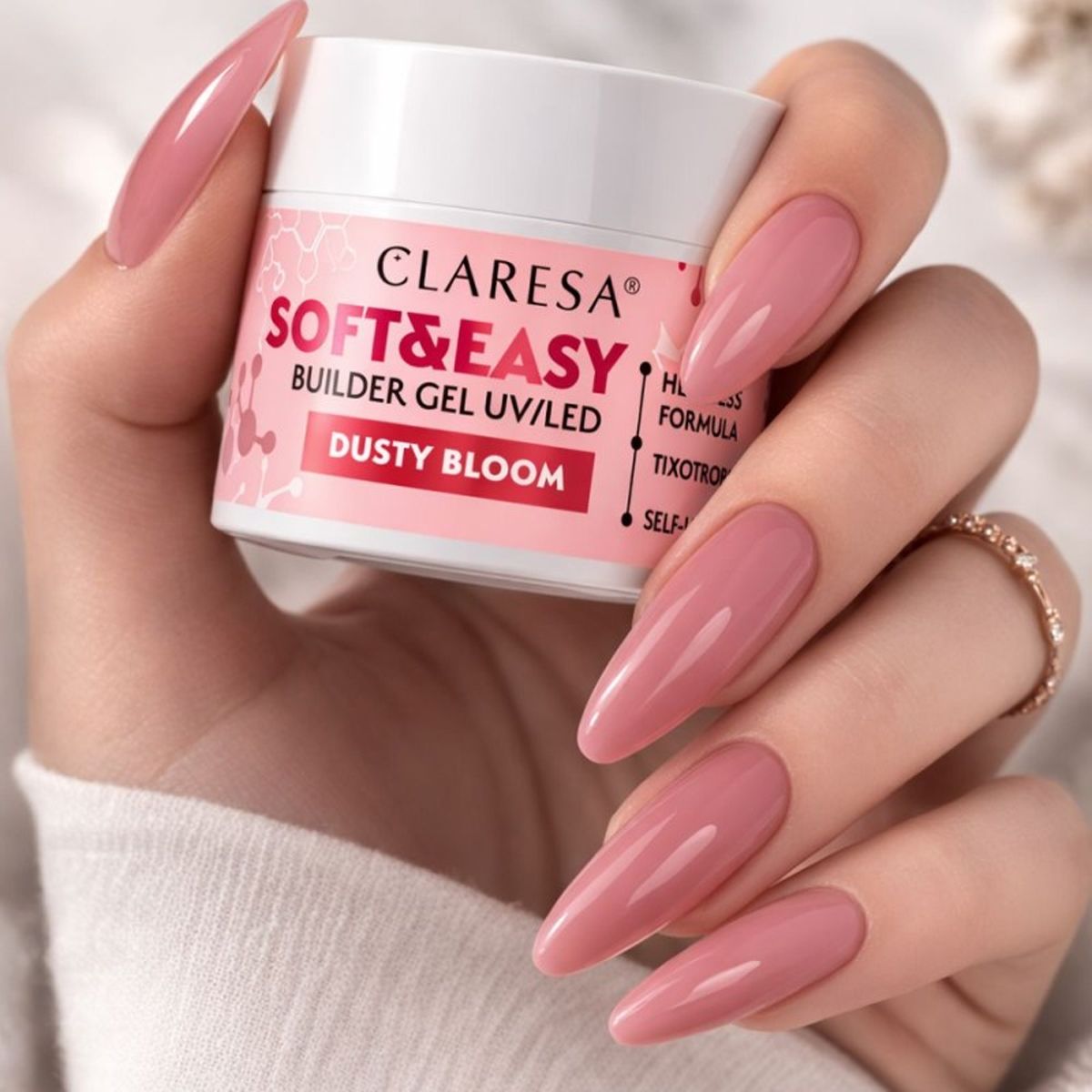 Claresa keratine soft easy builder gel dusty bloom 12gr.