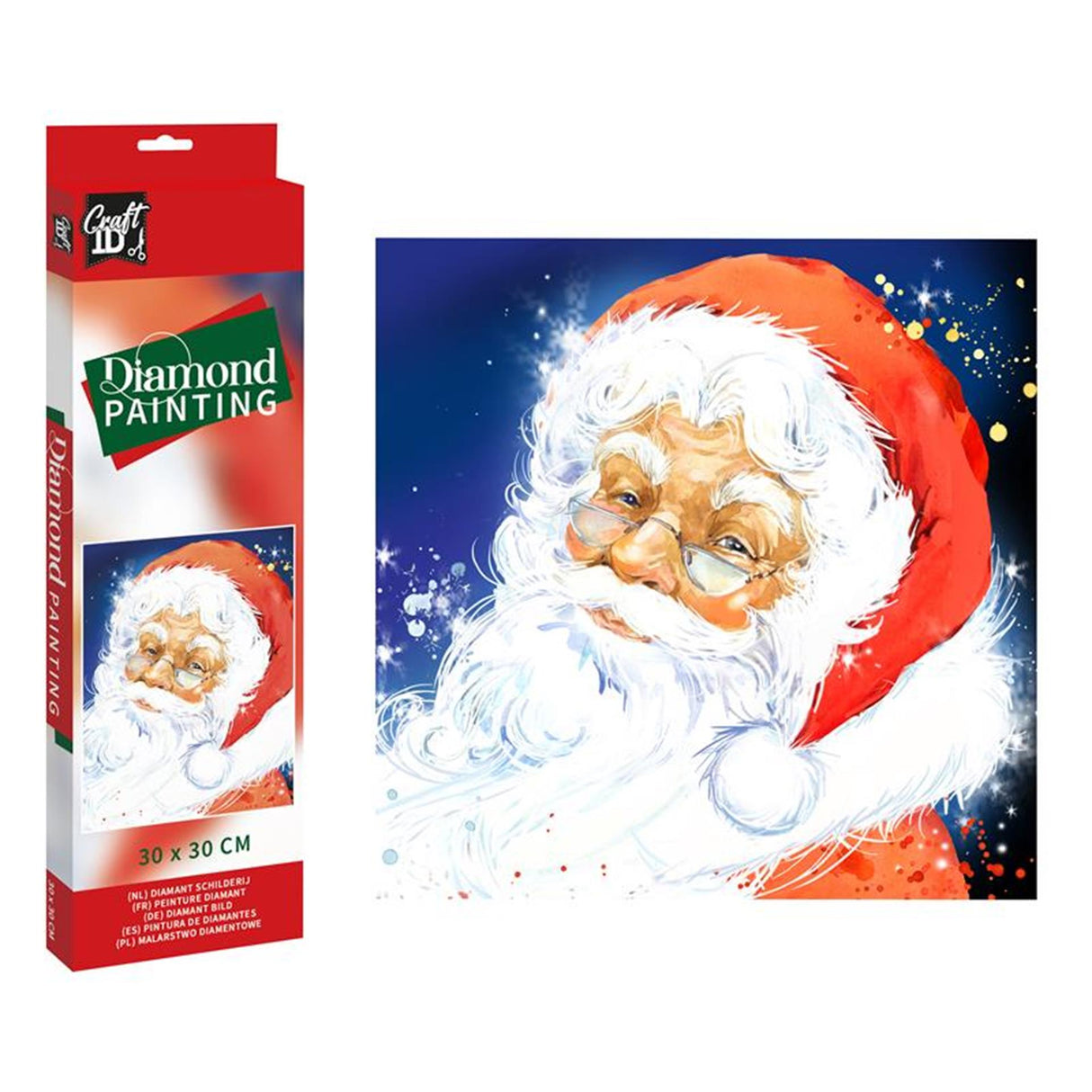 Grafix craft id diamond painting xmas kerstman