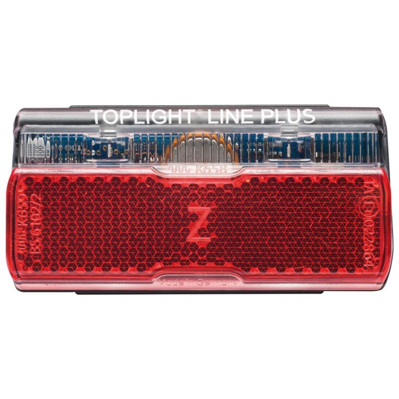 Busch muller busch müller dynamo-tail light toplight line plus (50mm) red clear
