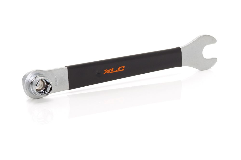 Xlc to-s19 pedaalsleutel - 14 15mm - zwart zilver