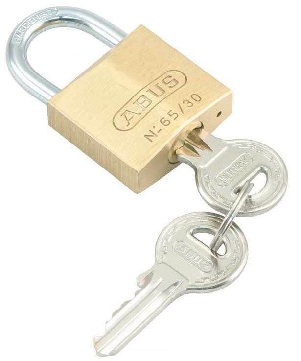Abus Messing hangslot 65 30mm Goud - 4cm