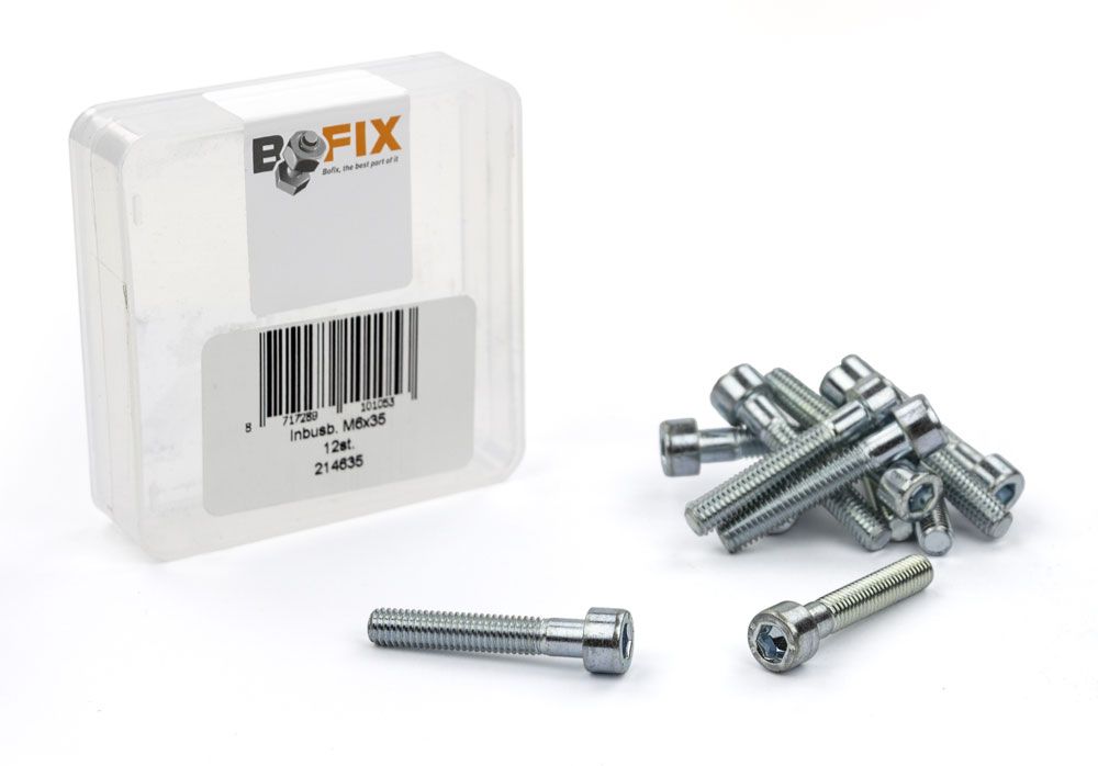 Bofix inbusbout m6x35 verzinkt (12st)